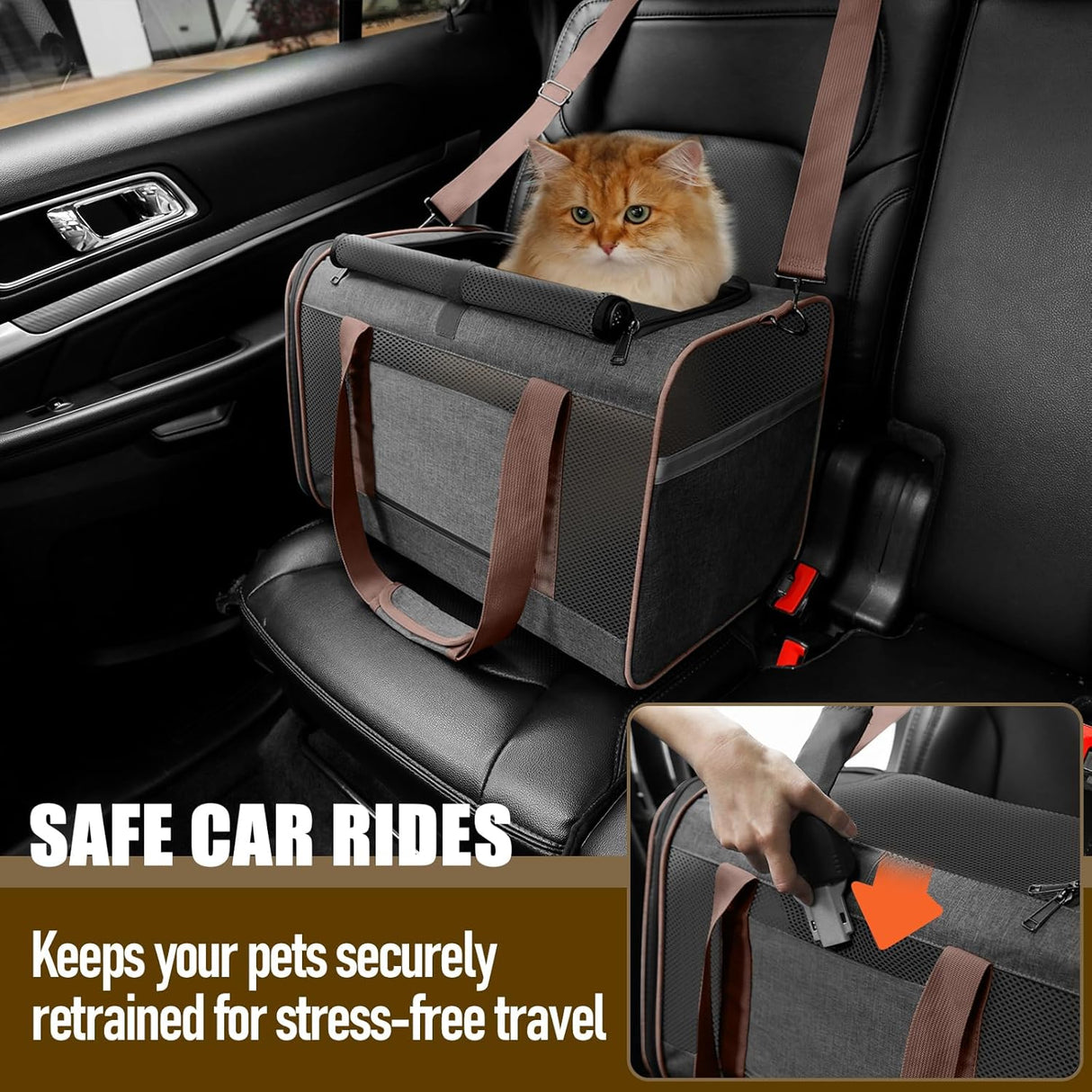 Transportín suave para perros y gatos | Marca: Pet Taxi | 25lbs