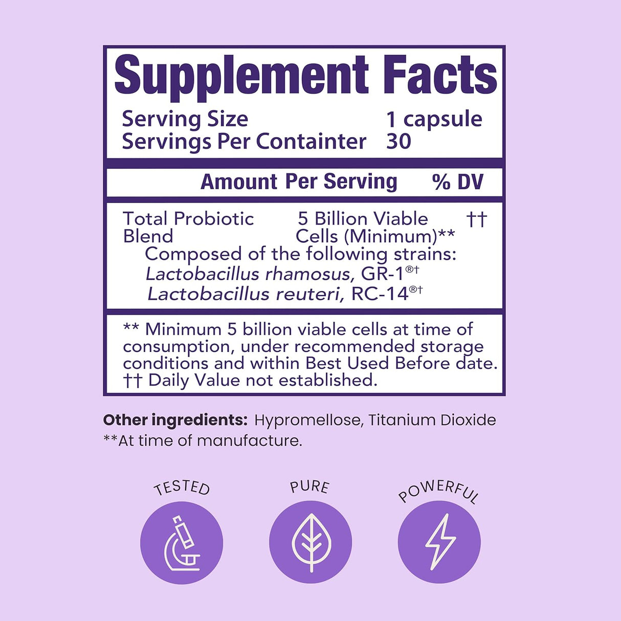 Probiótico de salud vaginal | Probióticos vaginales 30 cáp