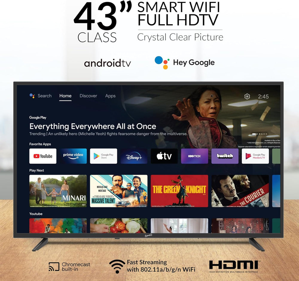 Televisor FHD DLED 43 Supersonic, Bluetooth, SC-4350GTV