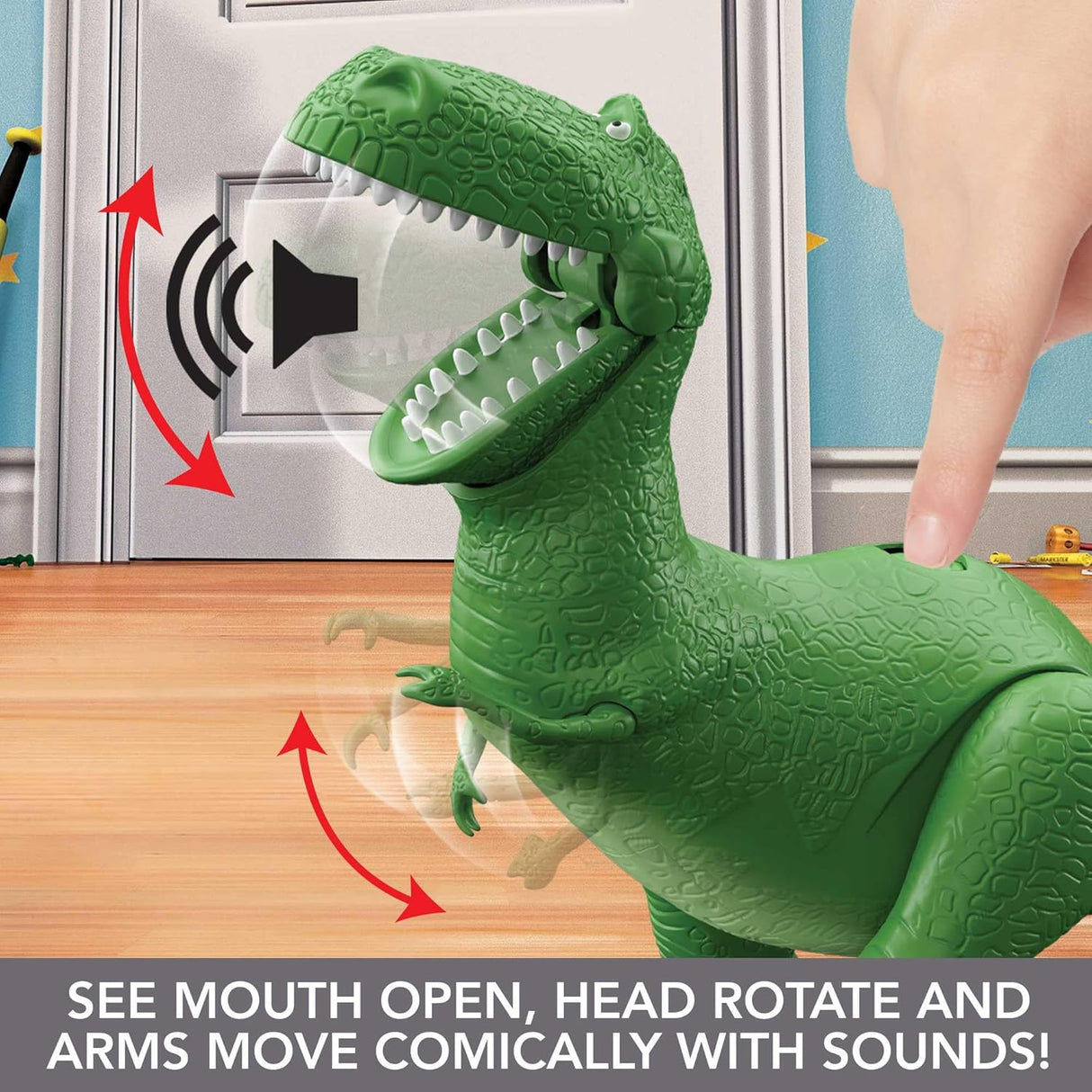 Figura Rex Habla Mattel Toy Story, 40+ Sonidos y Frases