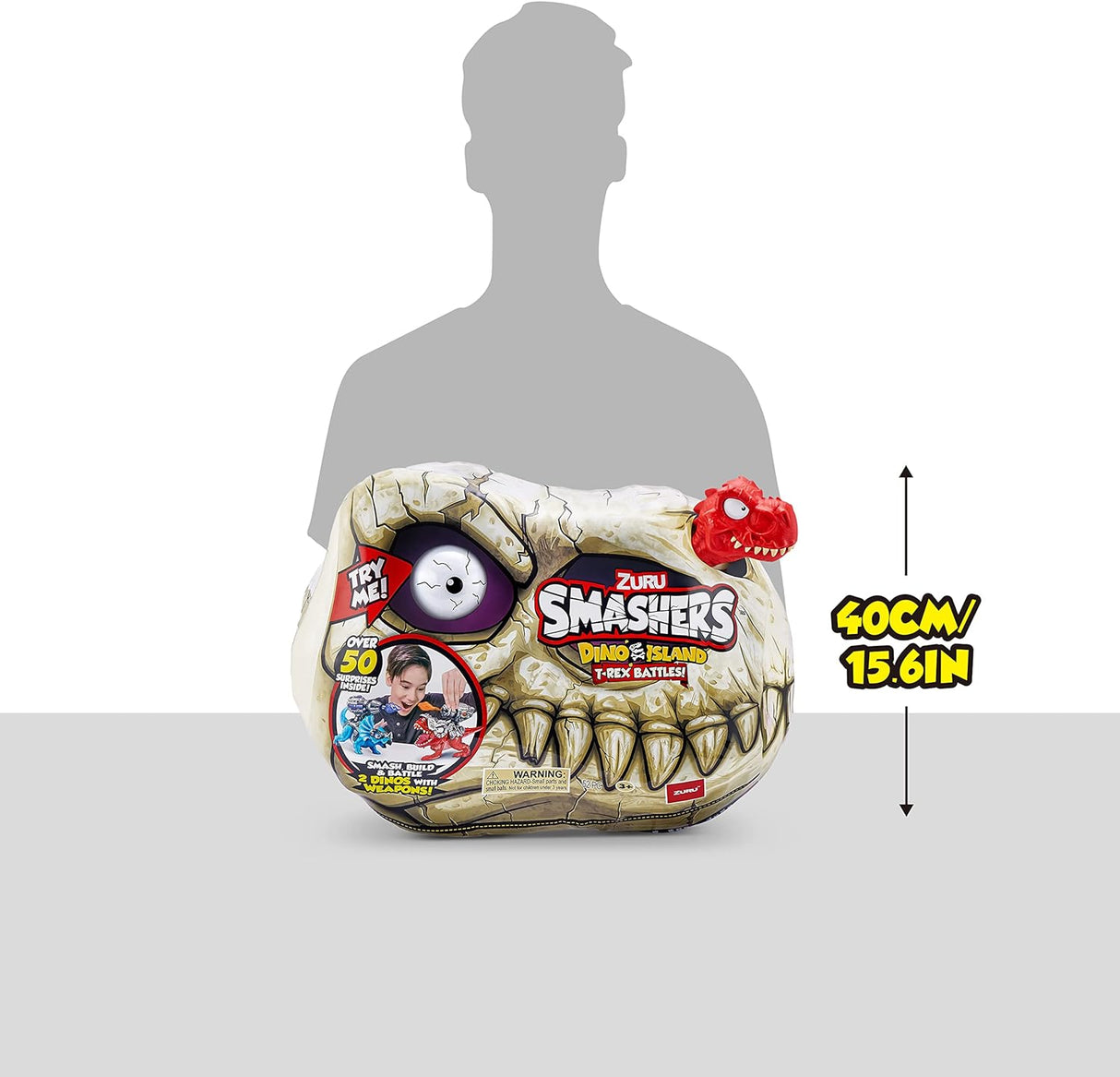 Island Smashers Dino Batallas T-Rex de ZURU 50+ Sorprensas