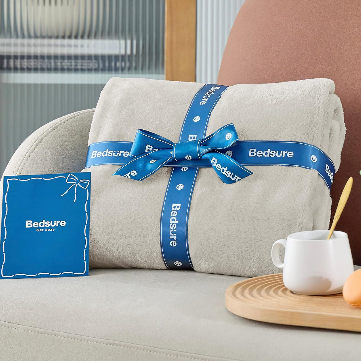 Manta Fleece Bedsure 300GSM Suave y Ligera para Viajes