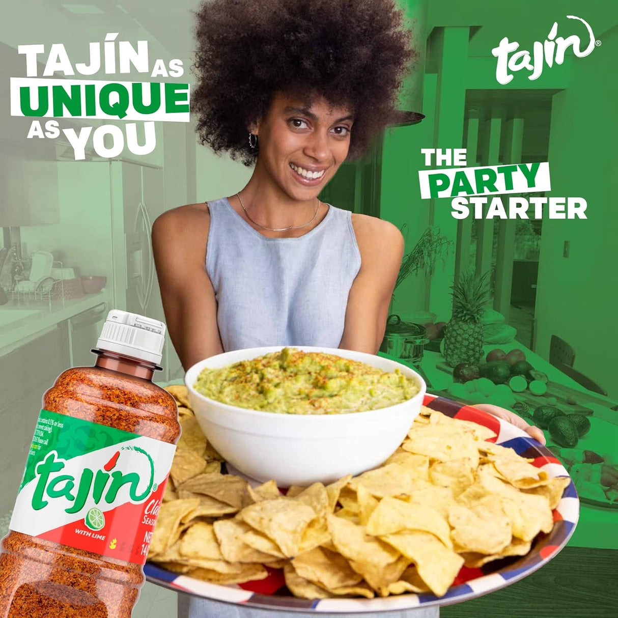 Condimento Tajín Clásico 14oz y Salsa Fruity Chamoy 15.38oz