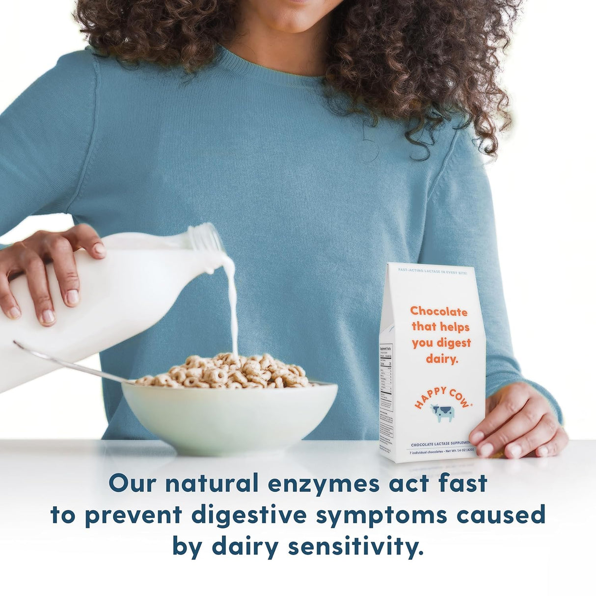 Suplemento de lactasa para intolerancia a los lácteos 88und