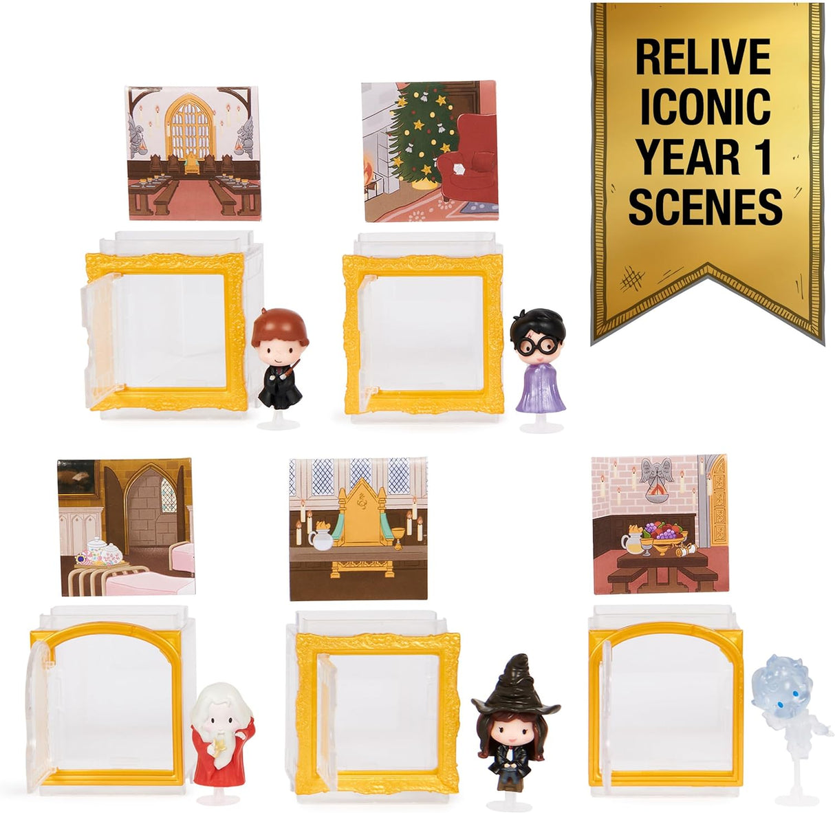 Figuras Miniaturas Mágicas Harry Potter 5-Pack, Exclusivo Amazon