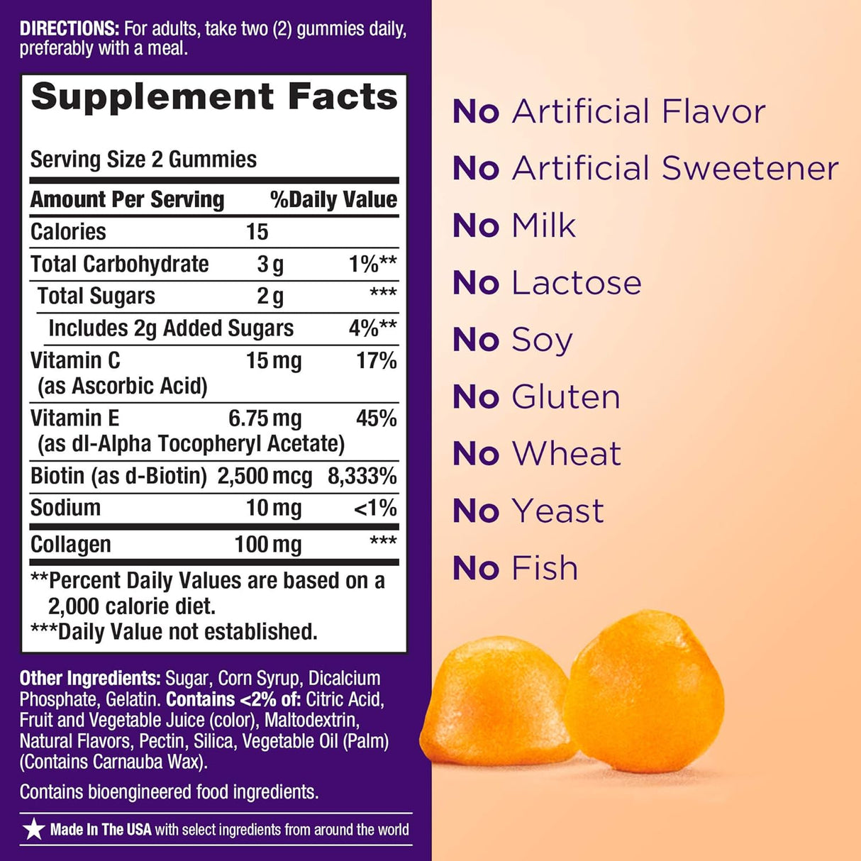 Suplementos Alimenticios Suplemento vitamínico para cabello