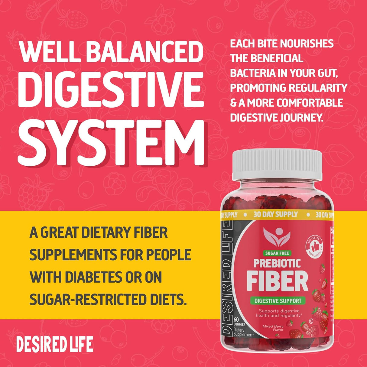 Suplementos sin azúcar para adultos y niños para salud