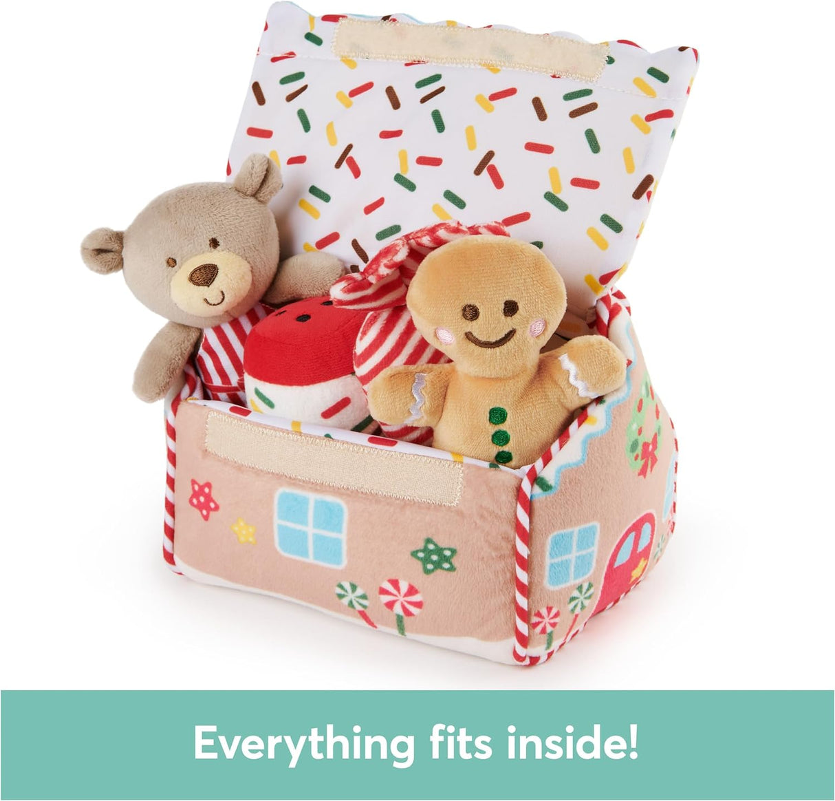 Juego Casa de Jengibre GUND Baby, Juguete Sensory 5 Piezas 7.5”