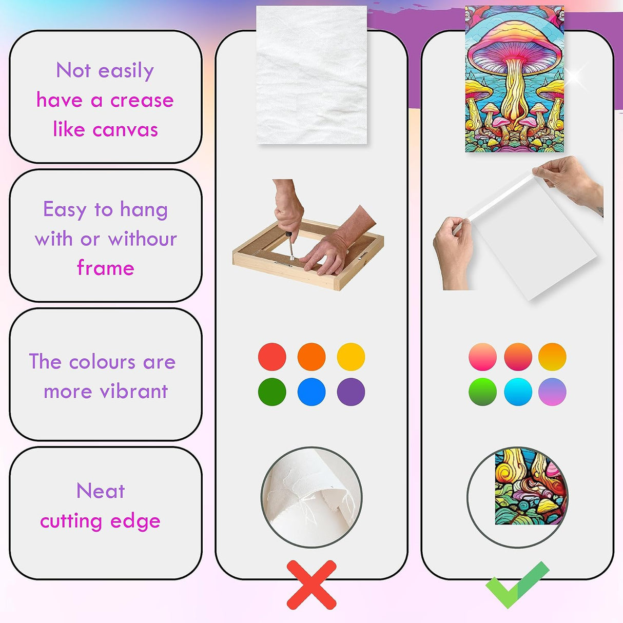 Pósteres para decoración de habitación, estilo hippie psicodélico