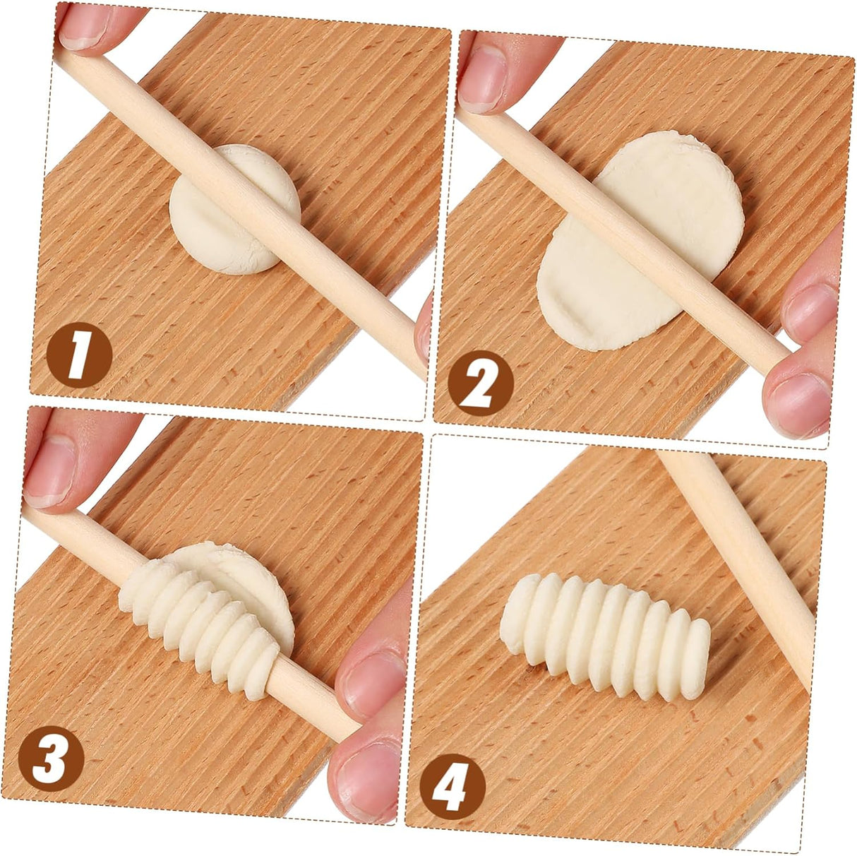 Juego de Moldes de Pasta, Rodillo de Gnocchi, Tabla de Cocina