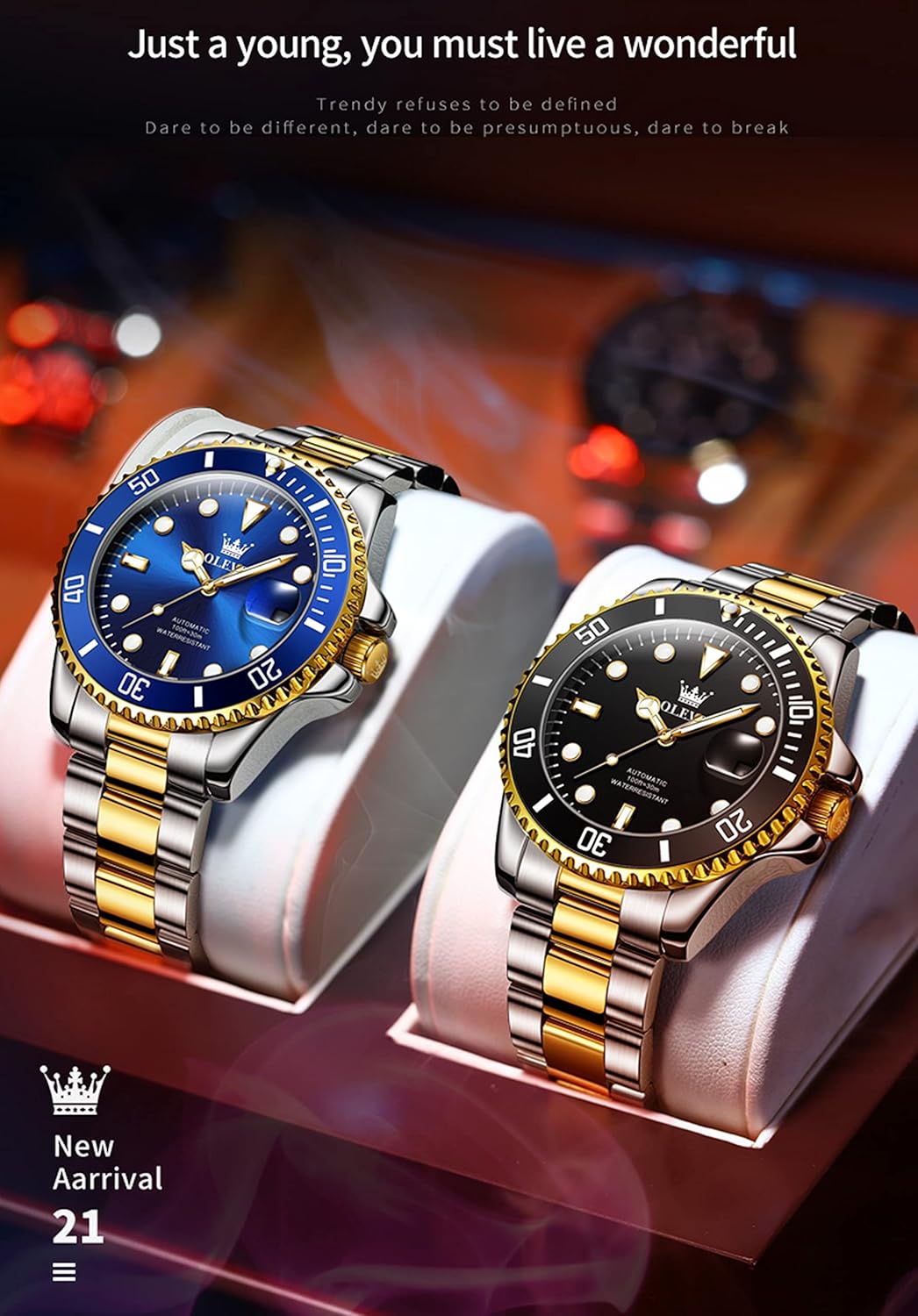 Relojes pde lujo analógicos de oro y plata Tourbillon