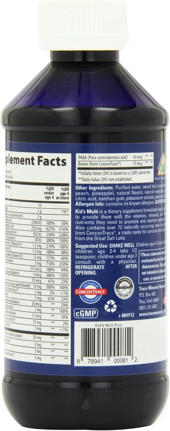 Suplemento multivitamínico líquido para niños vitamina C