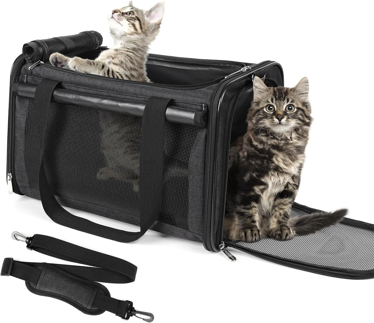 Transportín para Mascotas YUDODO 25 lbs Aprobado Aerolínea Grande