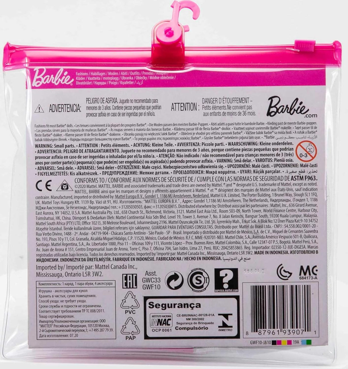 Barbie Paquete de Moda y Accesorios, Vestido Nupcial y Complementos