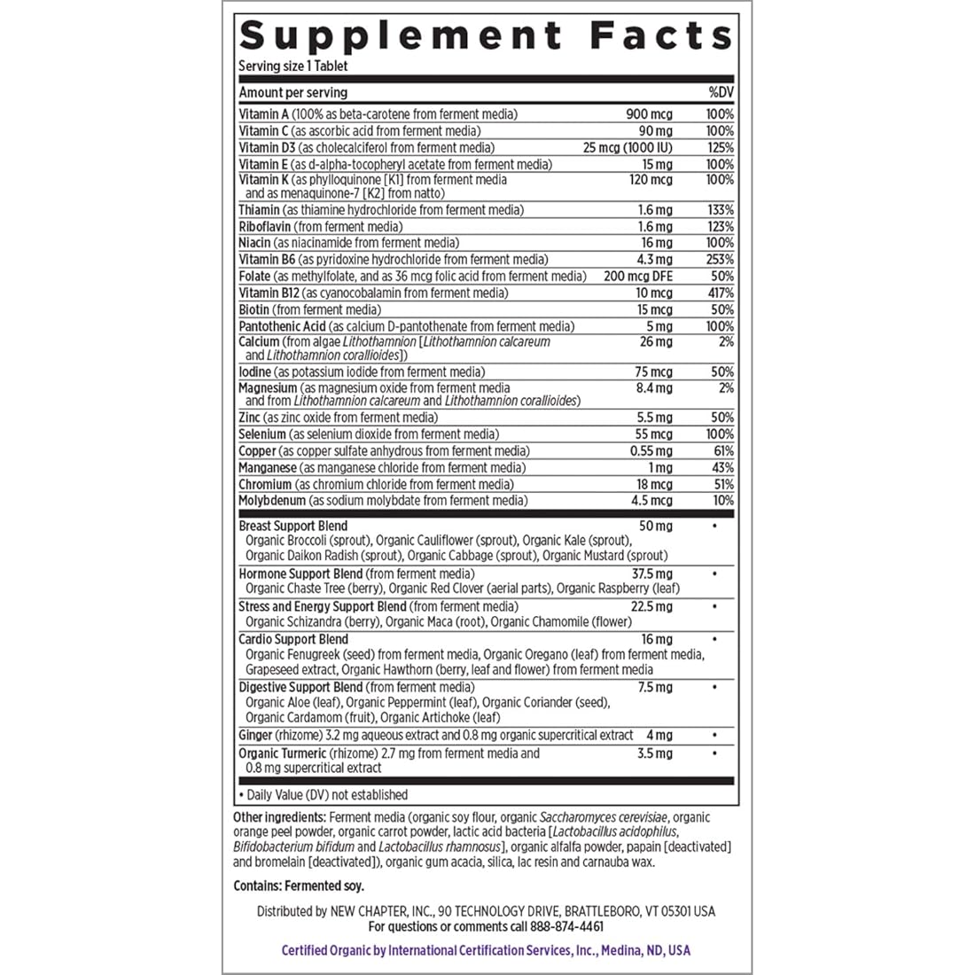 Nuevo capítulo Multivitamínico para mujeres