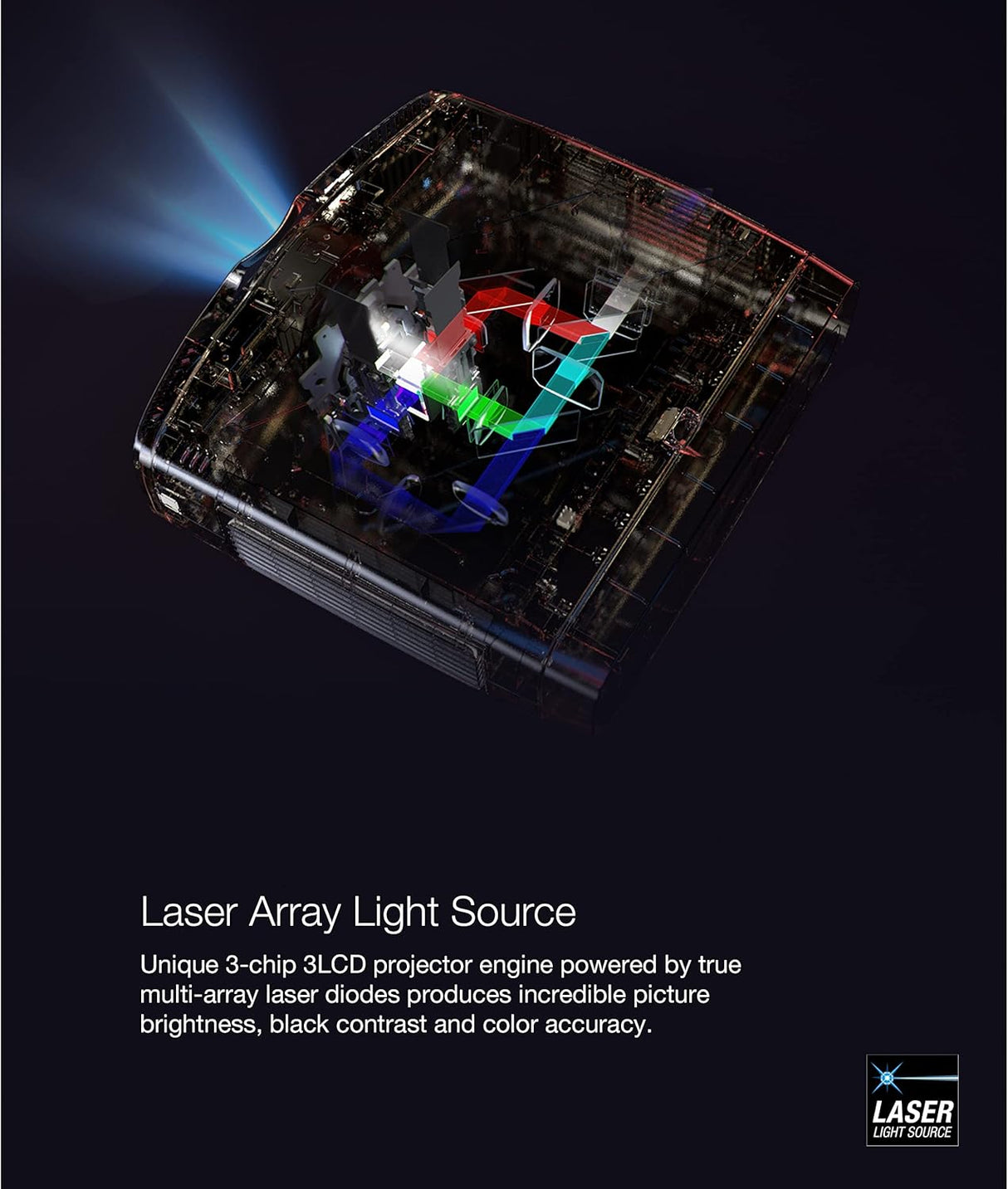 Proyector 4K Epson Home Cinema LS11000, 2500 Lúmenes, HDR