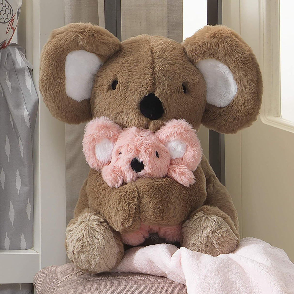 Lambs & Ivy Calypso - Koalas de peluche de 11 pulgadas, peludos y Wuzzy