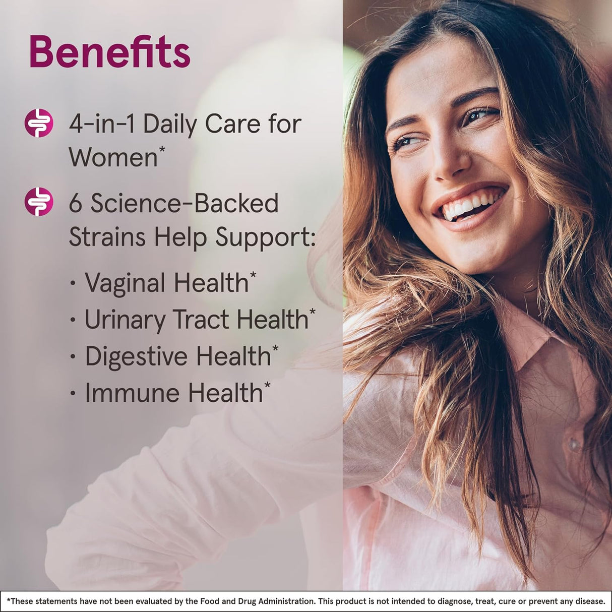 Probióticos avanzados Fem-Dophilus apoyo Digestivo 30 cápsulas