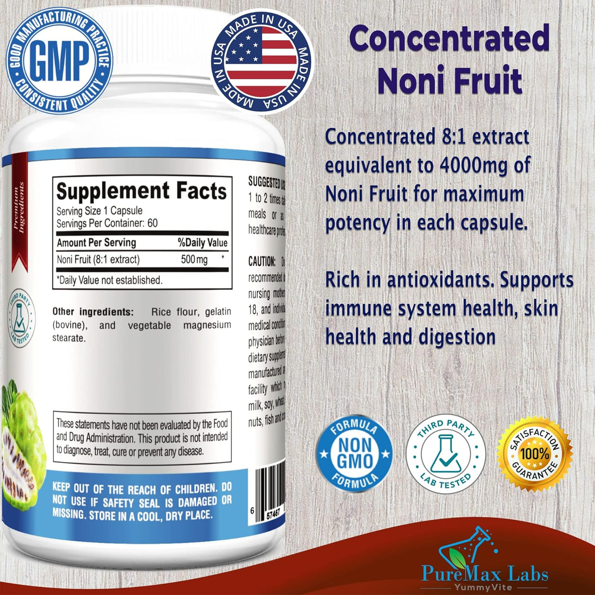 Suplemento Noni Superalimento de extracto de fruta de noni