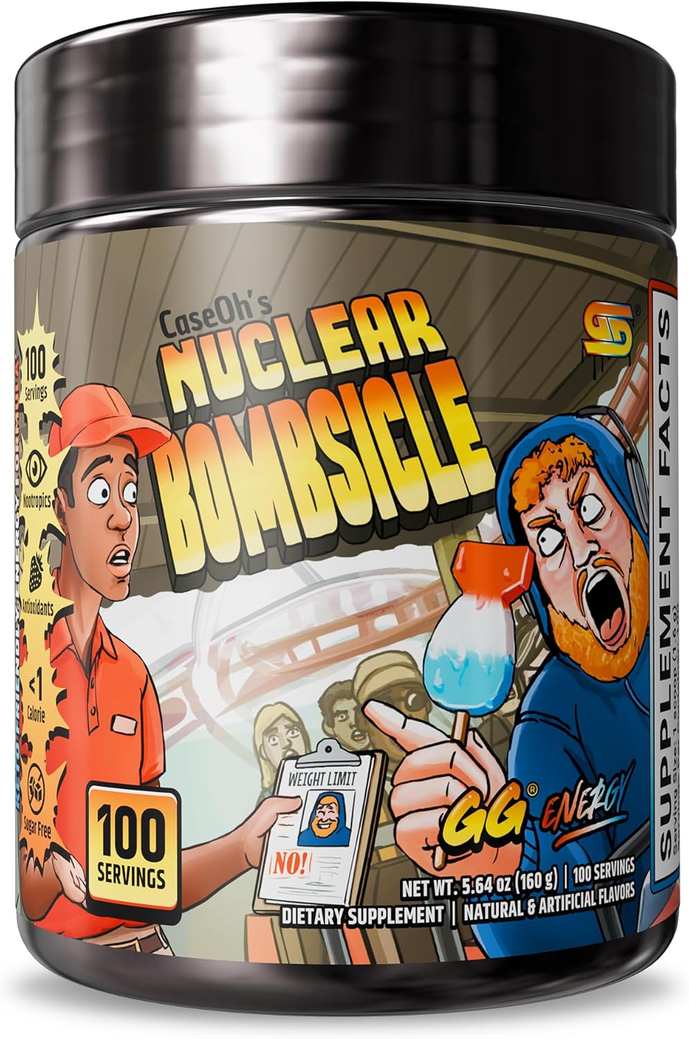 Gamer Supps GG Energy Polvo Nootrópico Keto 100 Servs
