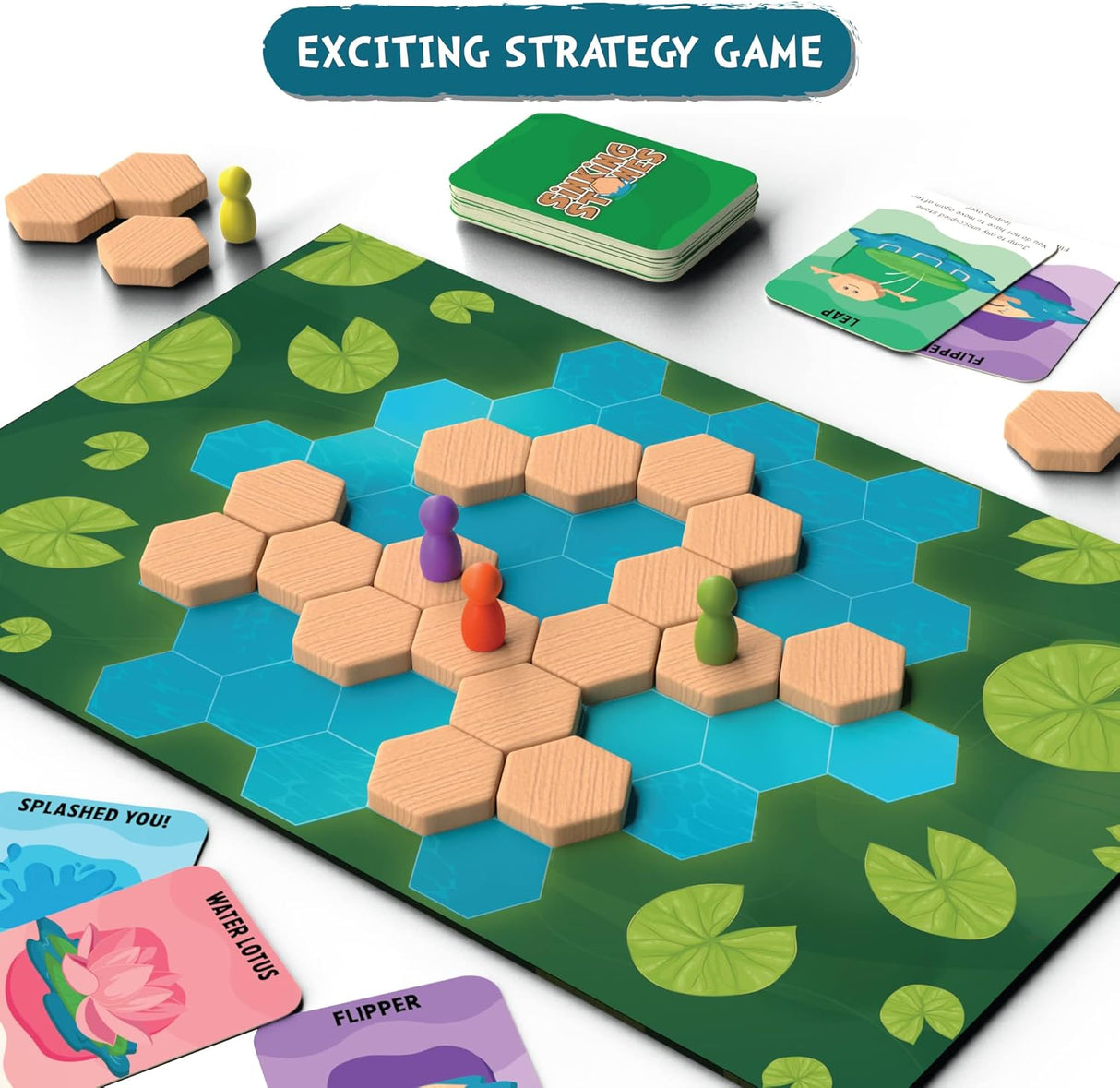 Juego de Estrategia Sinking Stones - Skillmatics, 6 años+