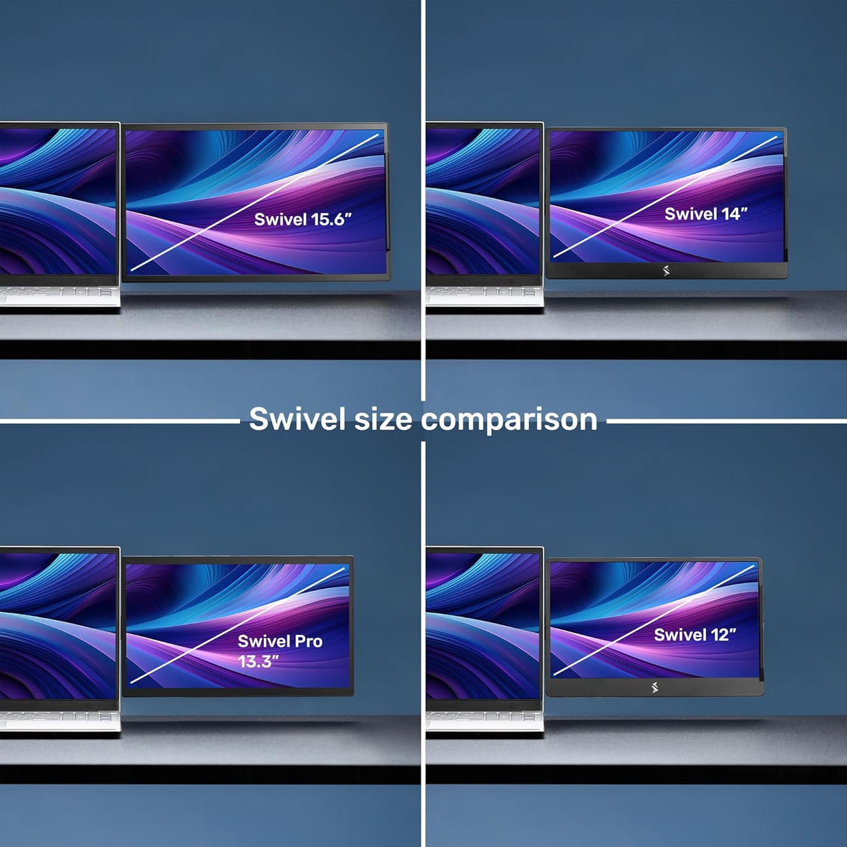 Monitor portátil SideTrak 15.6 para laptop, USB-C, FDH