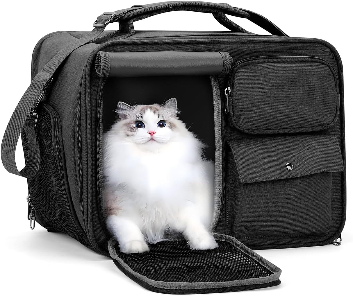 Transportín Suave Grande para Mascotas, Aprobado por Aerolíneas