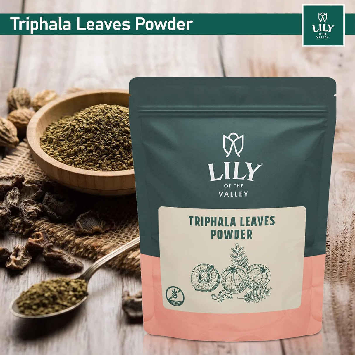 Suplemento Triphala Powder Mezcla de amla haritaki 16 onzas