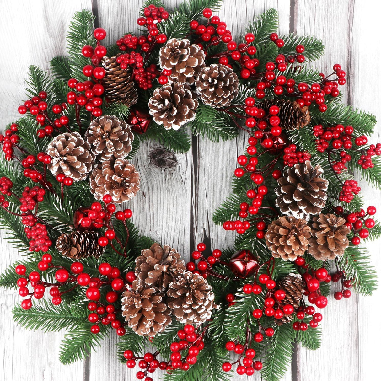 YIYA 36 Pzs Ramas Artificiales de Baya para Decoración Navideña