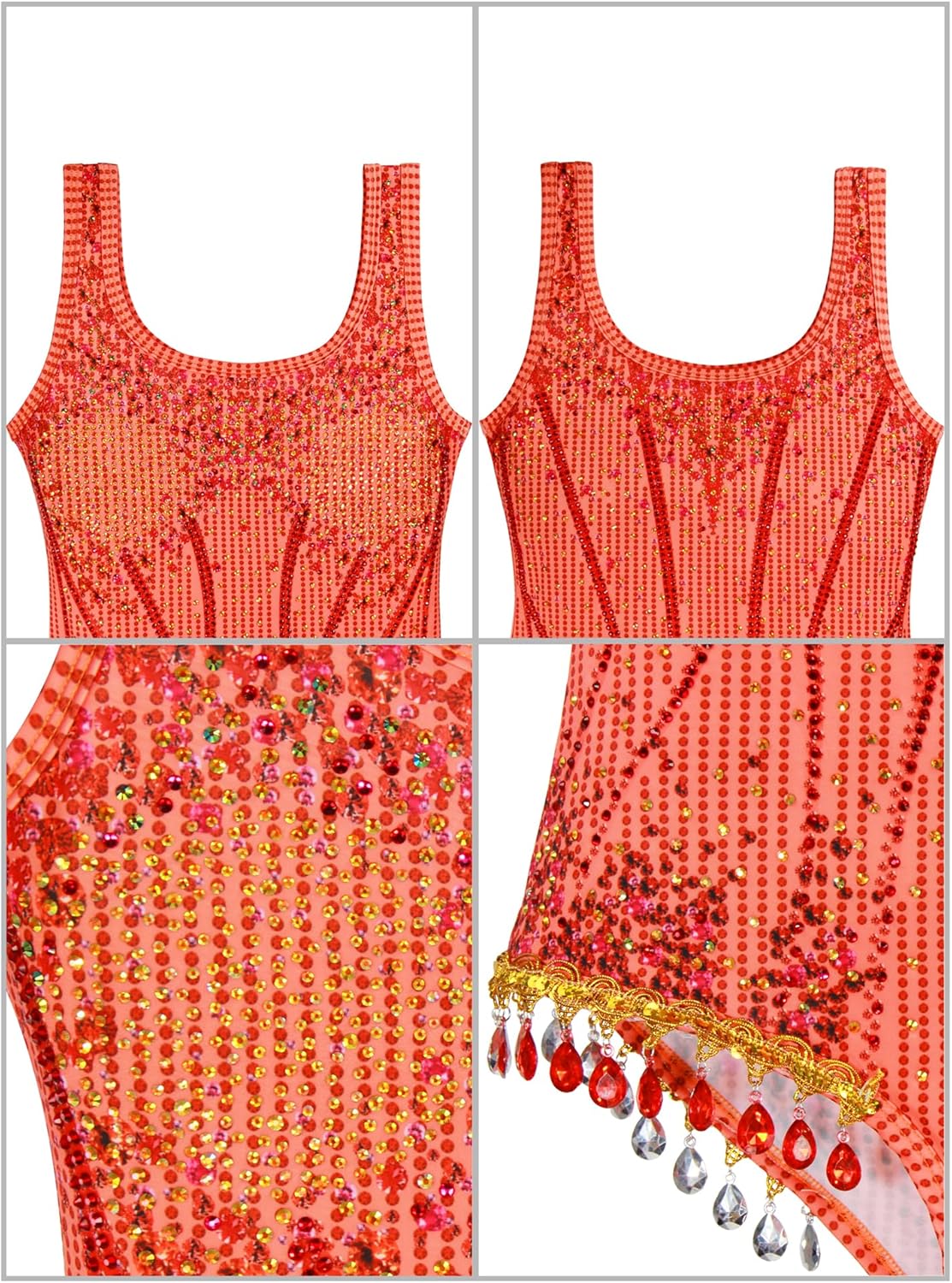 Disfraz de Baño con Lentejuelas para Mujer - Traje Brillante