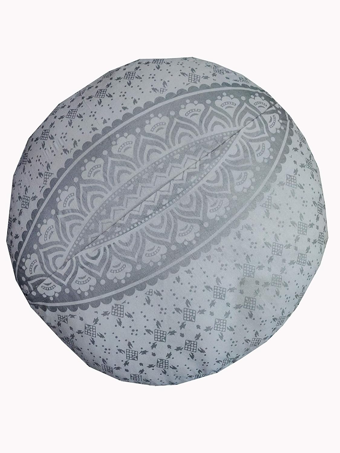 Cojín redondo grande de suelo para silla, funda otomana, almohada de meditación, cojines de suelo para adultos, puf otomano, fundas de tiro otomano, muebles de sala de manualidades para sentarse