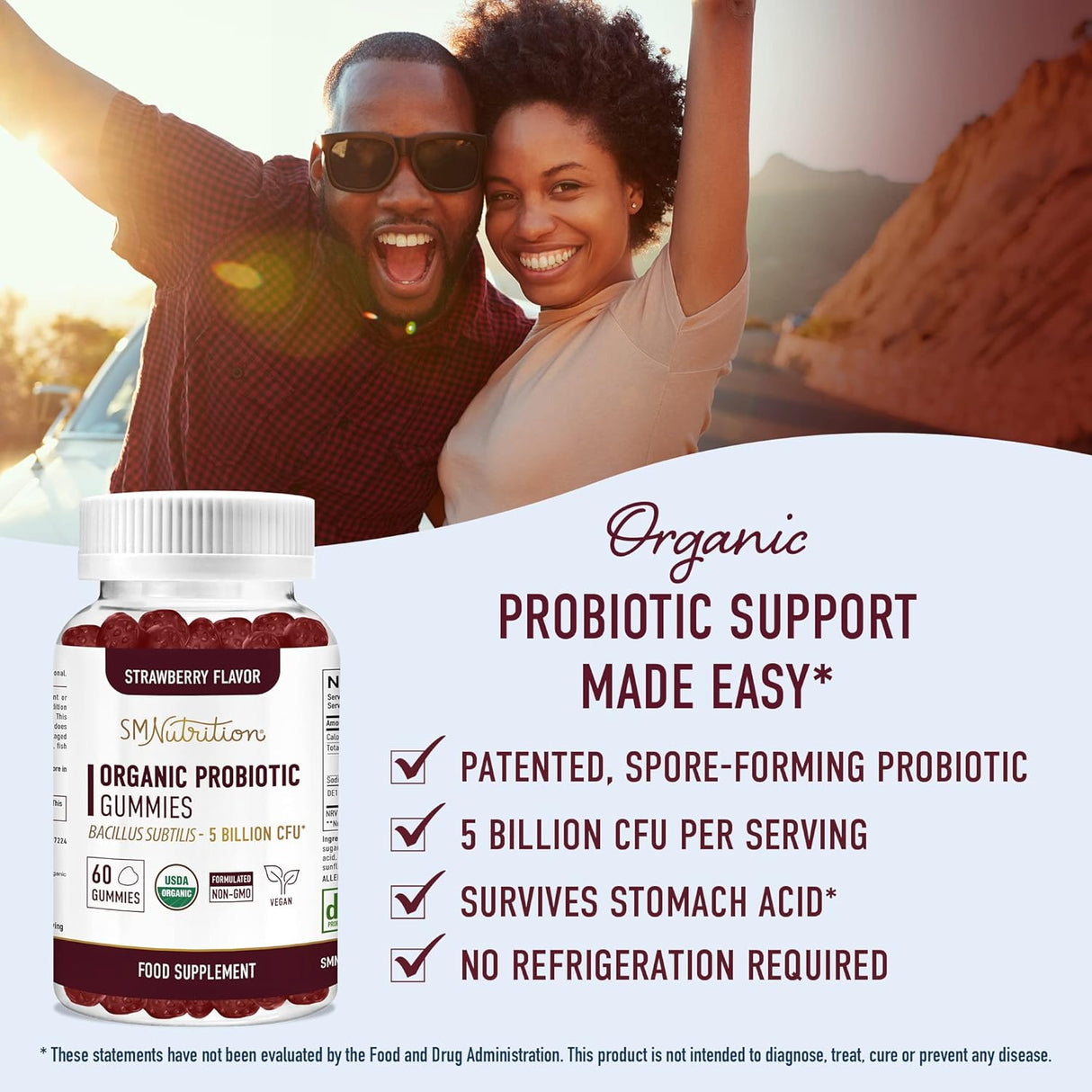 Suplemento de probióticos orgánicos y el apoyo inmunológico