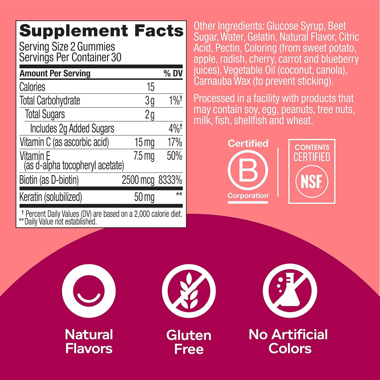 Suplemento OLLY Undeniable Beauty Gomitas 60 piezas