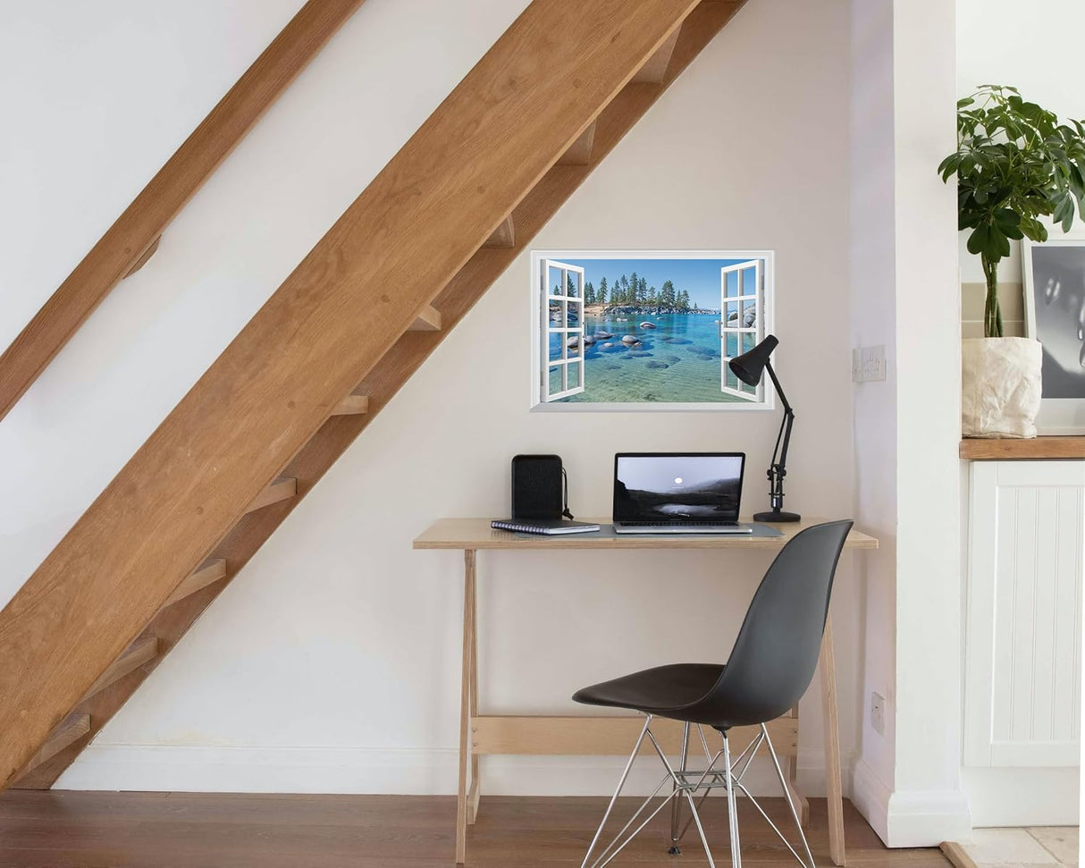 Adhesivo de pared falso para ventana, un mural de pared