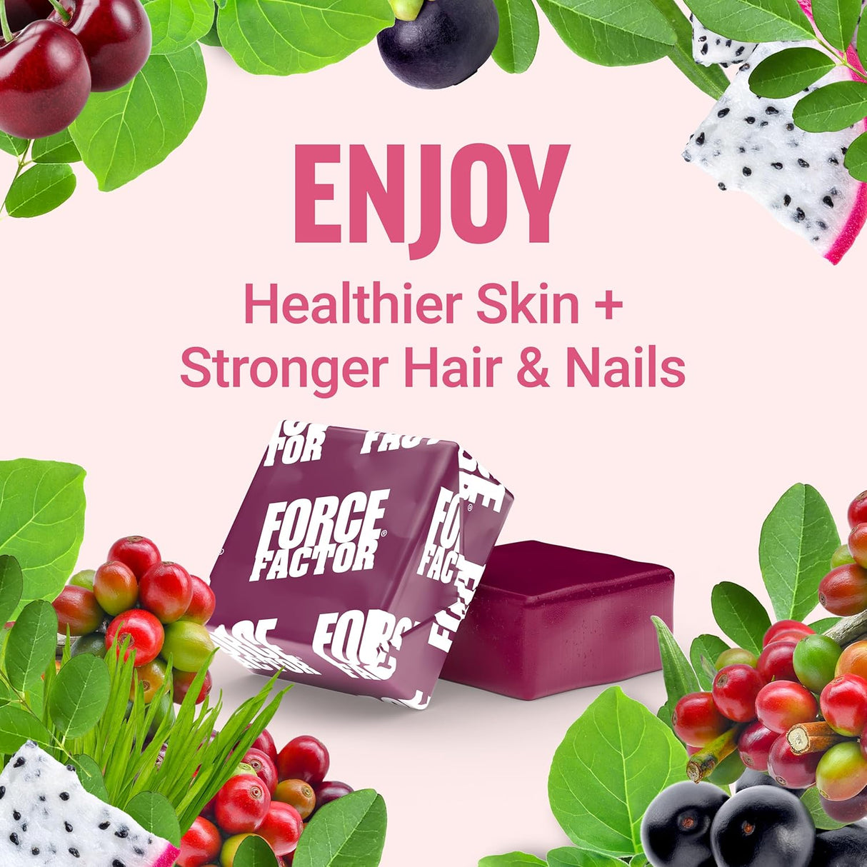 Force Factor Collagen Boosting Superfoods, Vegan, 60 Soft Chews