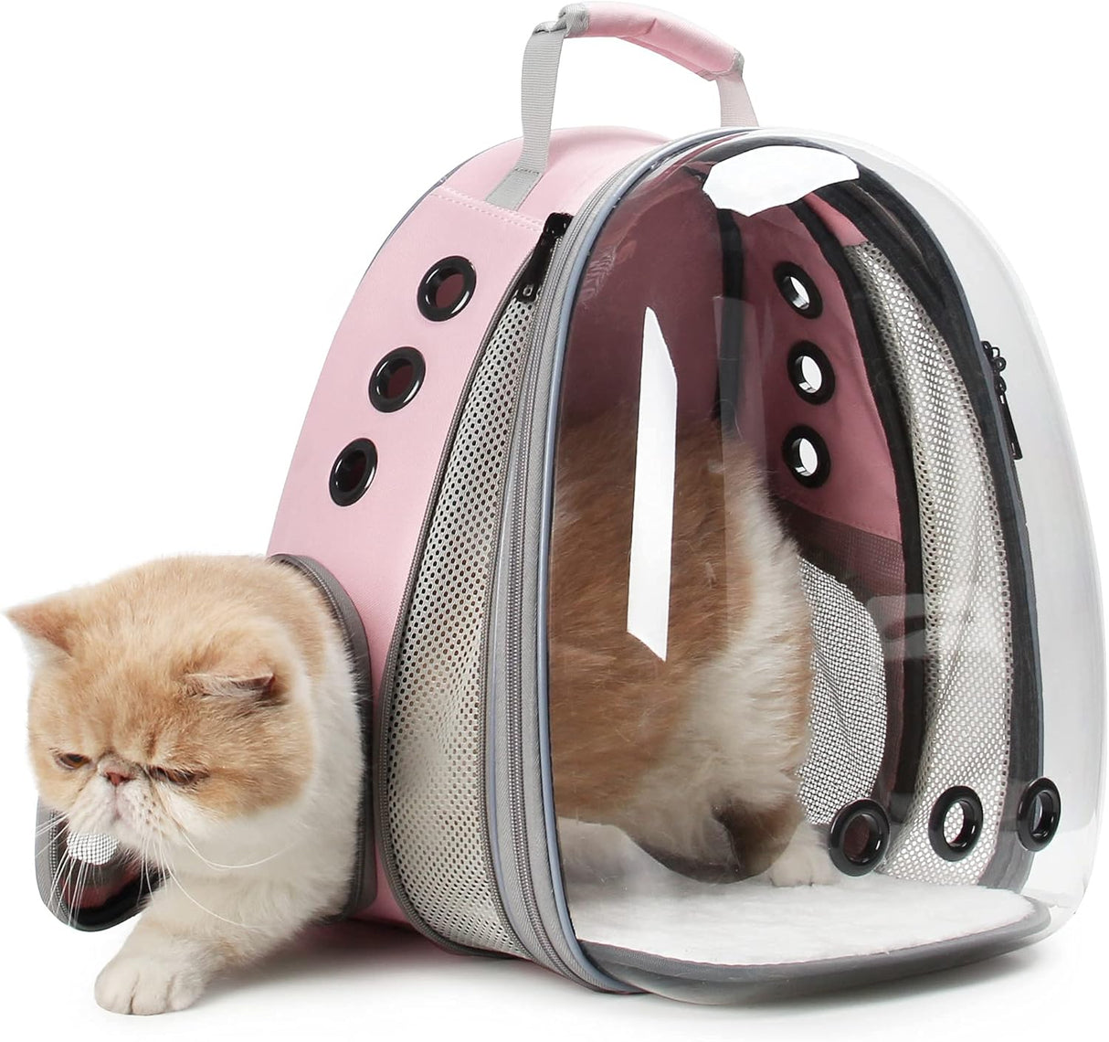 Mochilas para Gatos Aprobado por aerolíneas color rosado