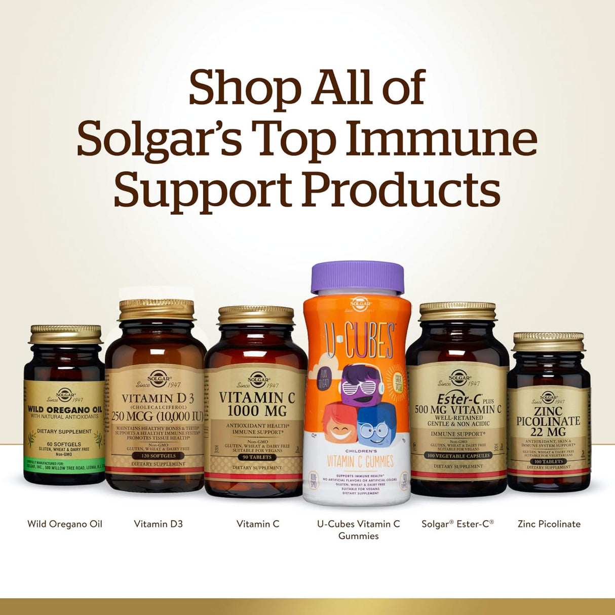 Solgar Vitamina C 1000 mg, 250 Cápsulas Vegetales, Antioxidante