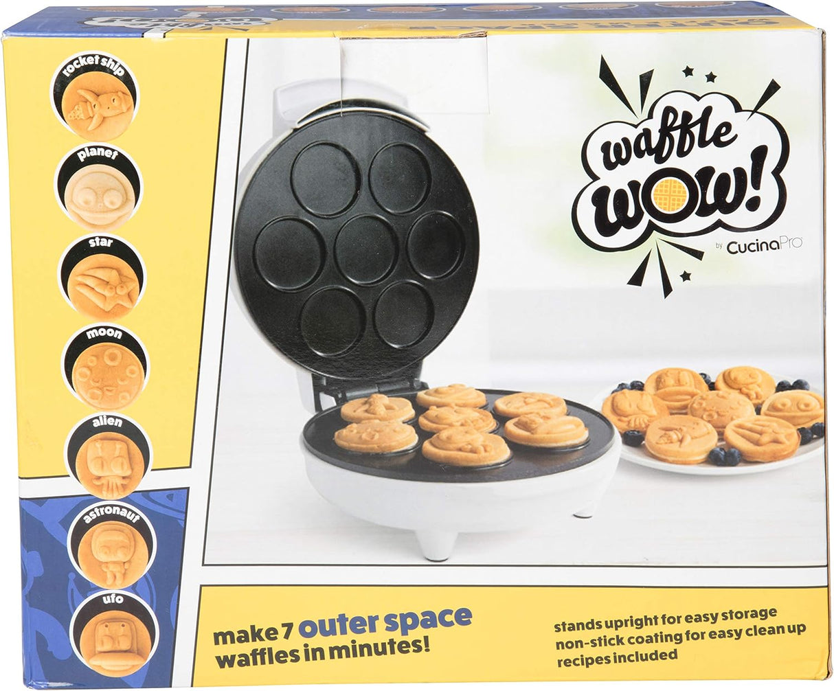 Waffle Maker Espacial - 7 Pancakes Galácticos - Divertido y Rápido