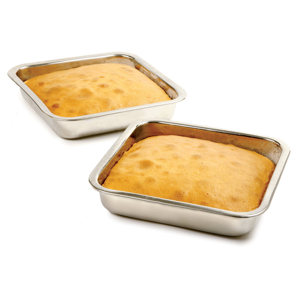 Molde para pastel de acero inoxidable 7.5 pulgadas, cuadrado