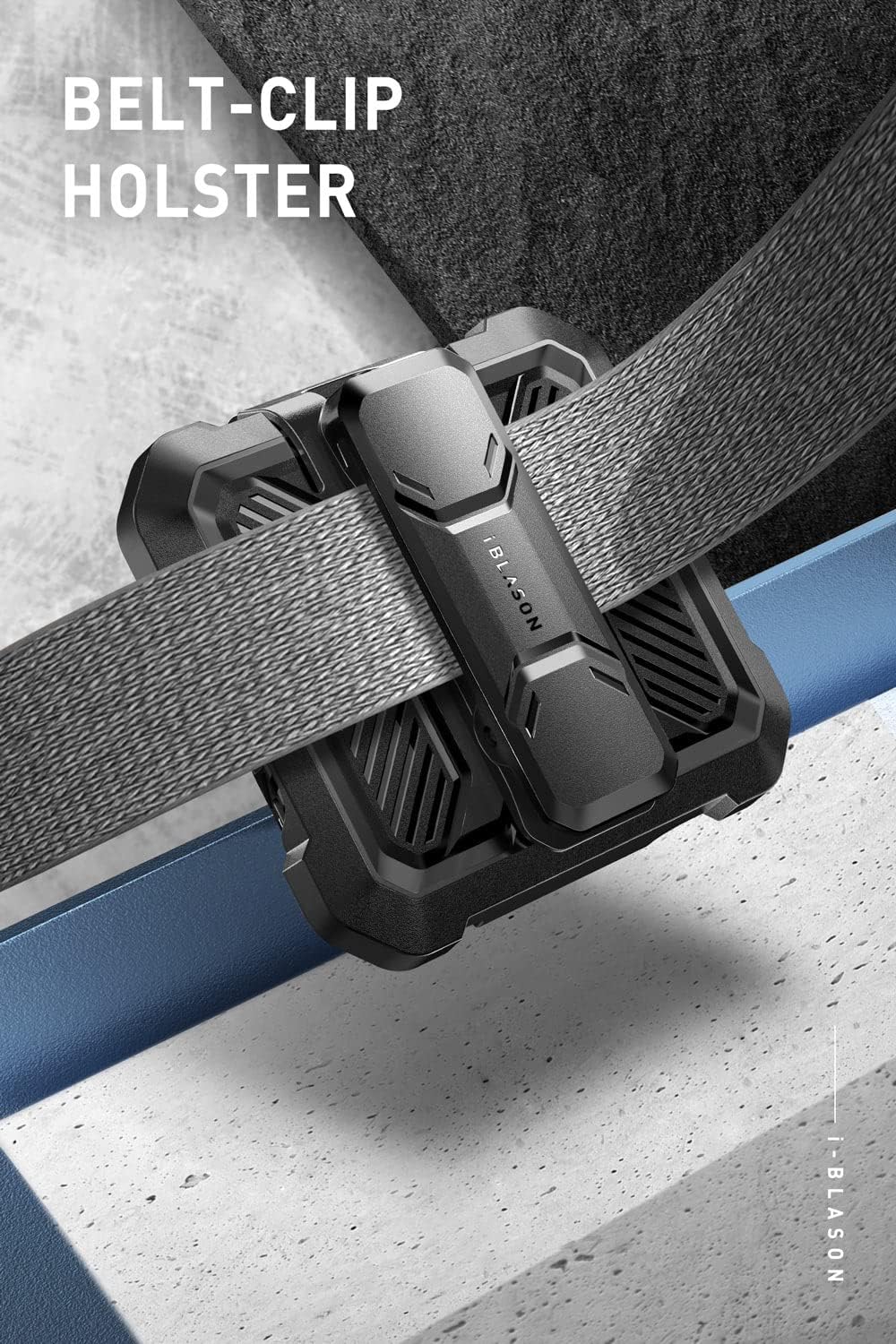 i-Blason Armorbox Series - Funda resistente para Samsung Galaxy Z Flip 4 5G (2022), con reducción de golpes y parachoques (inclinación)