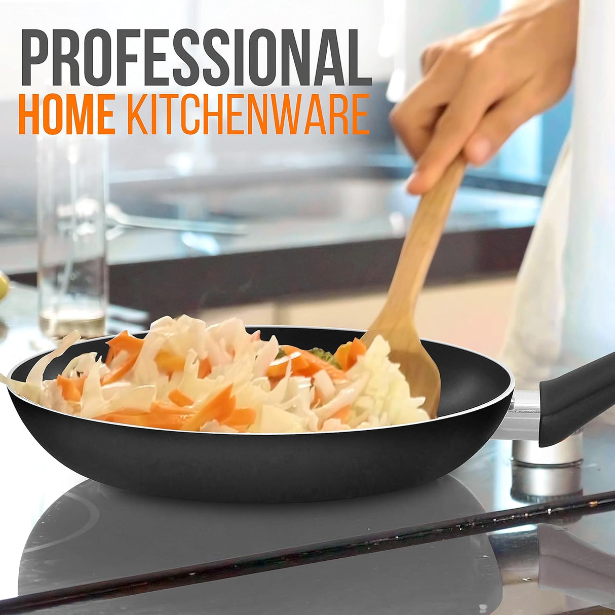 Sartén abierta antiadherente NutriChef PRTNCCWA13SMFP