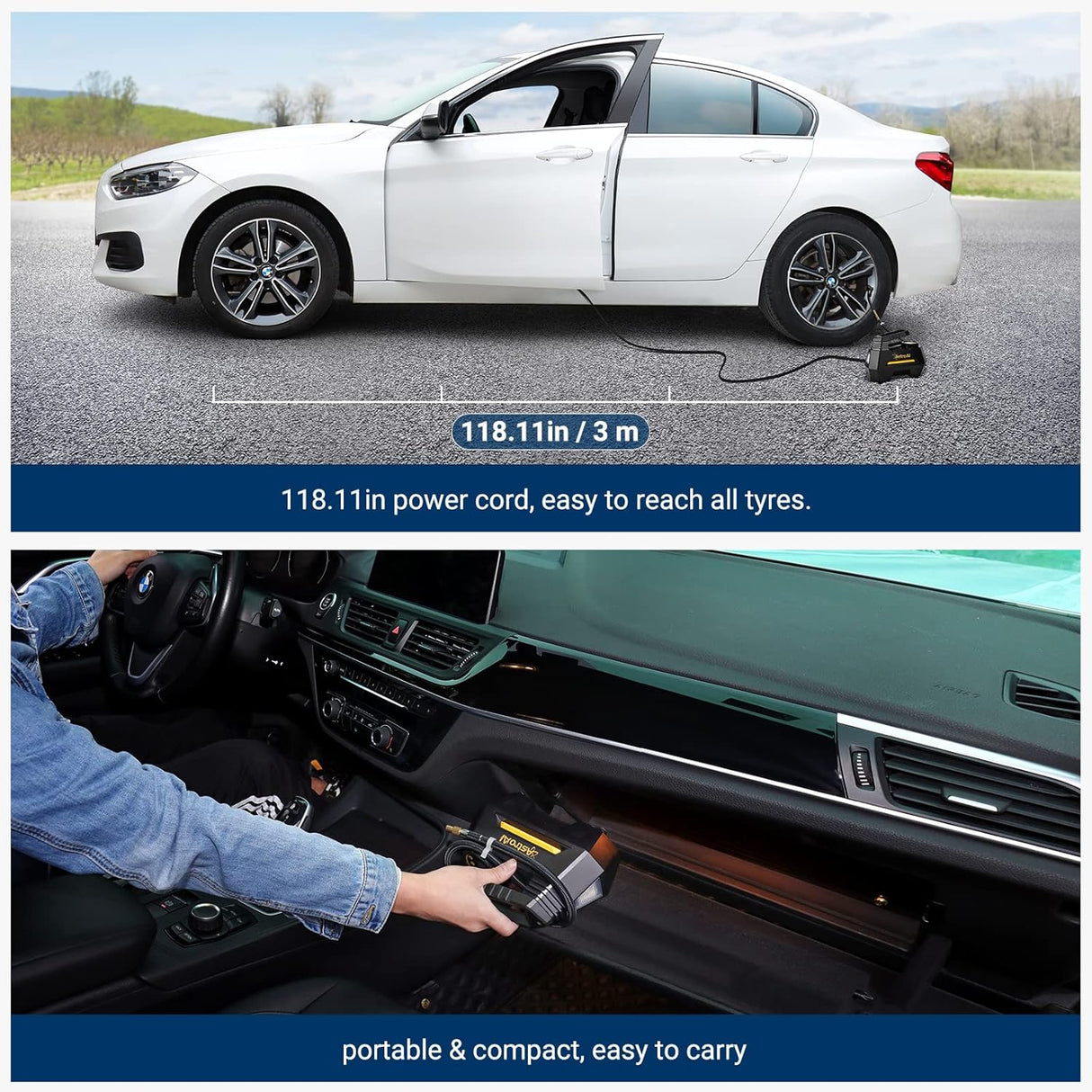 Inflador de neumáticos compresor de aire portátil AstroAI