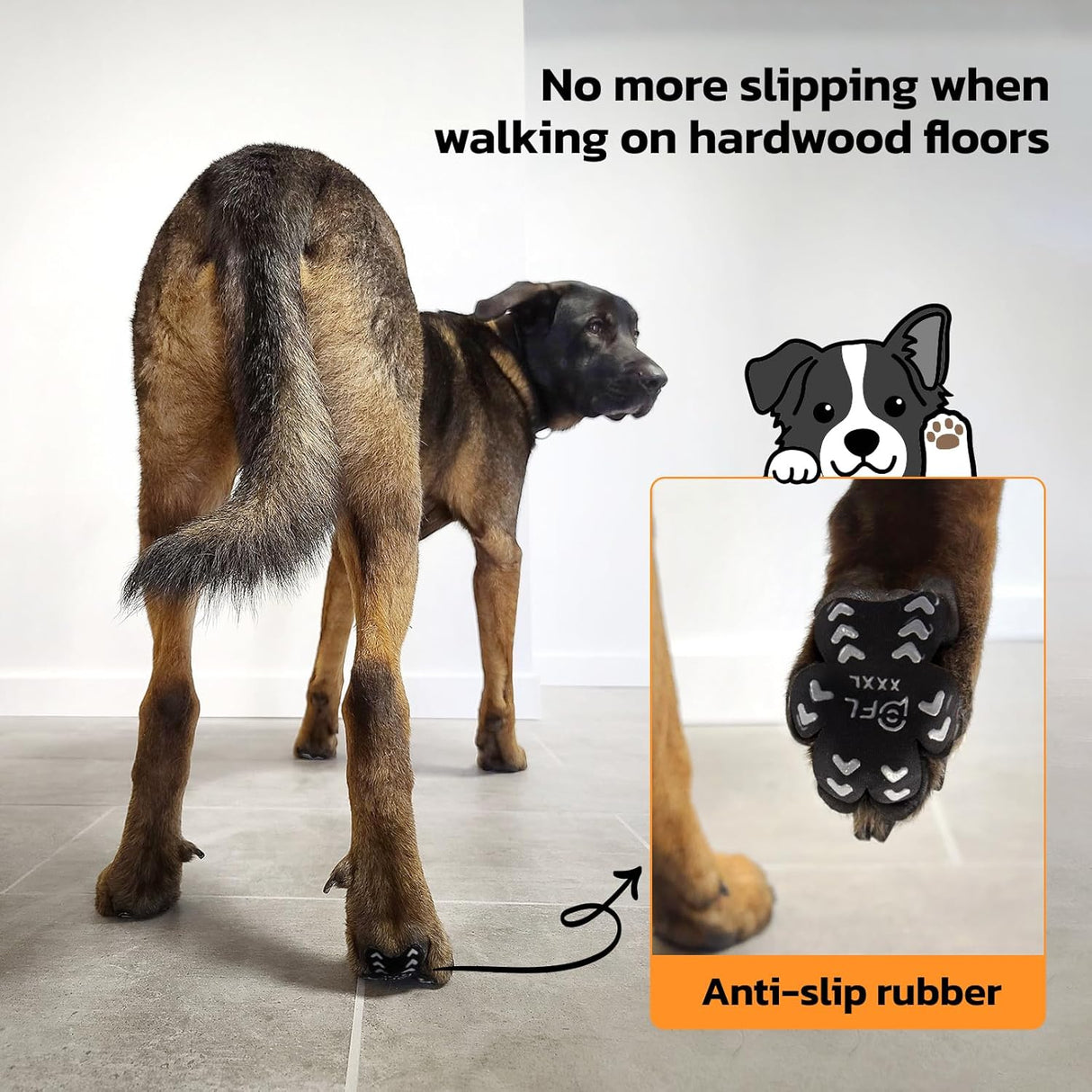 Protector Antideslizante para Patas de Perro, M (11-20lbs)