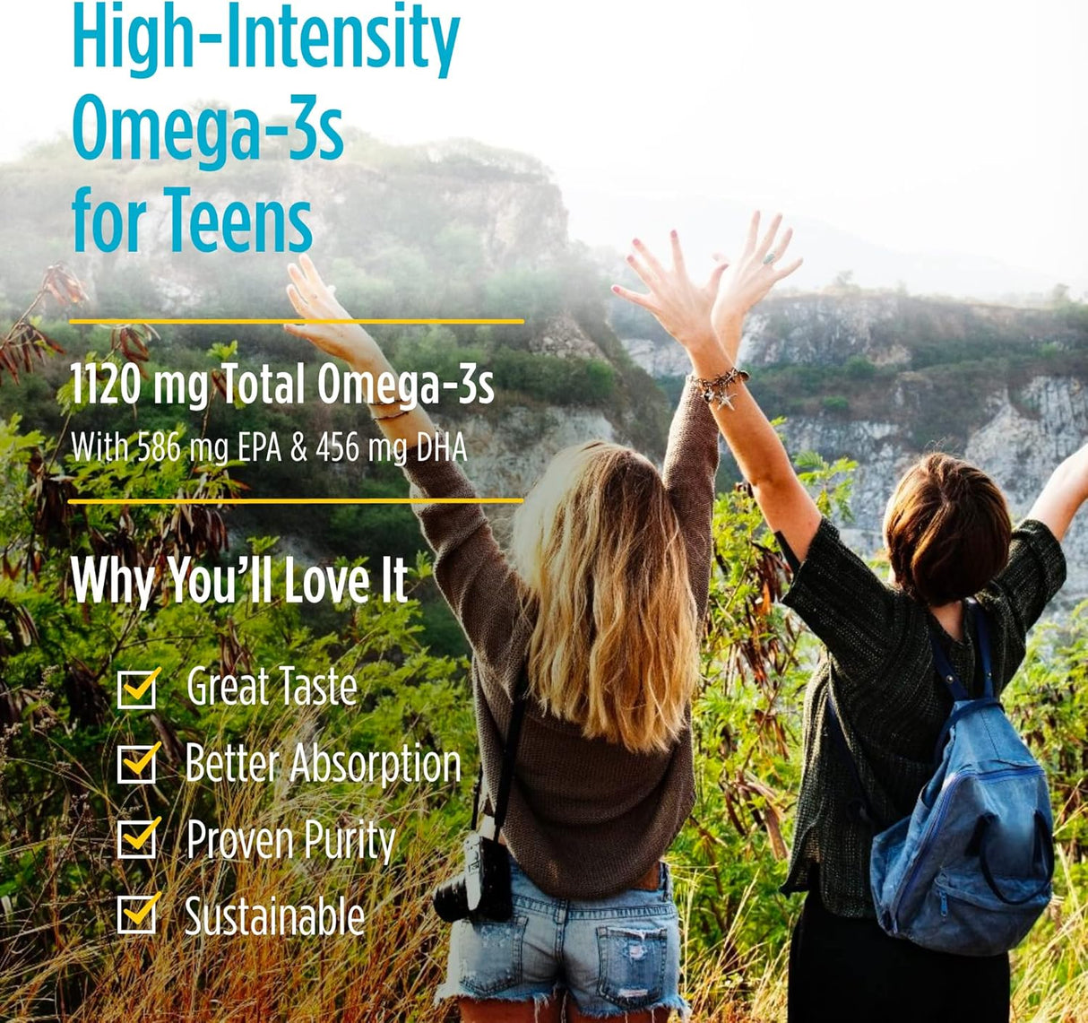 Suplemento Omega-3 total con EPA y DHA 60 mini geles suaves