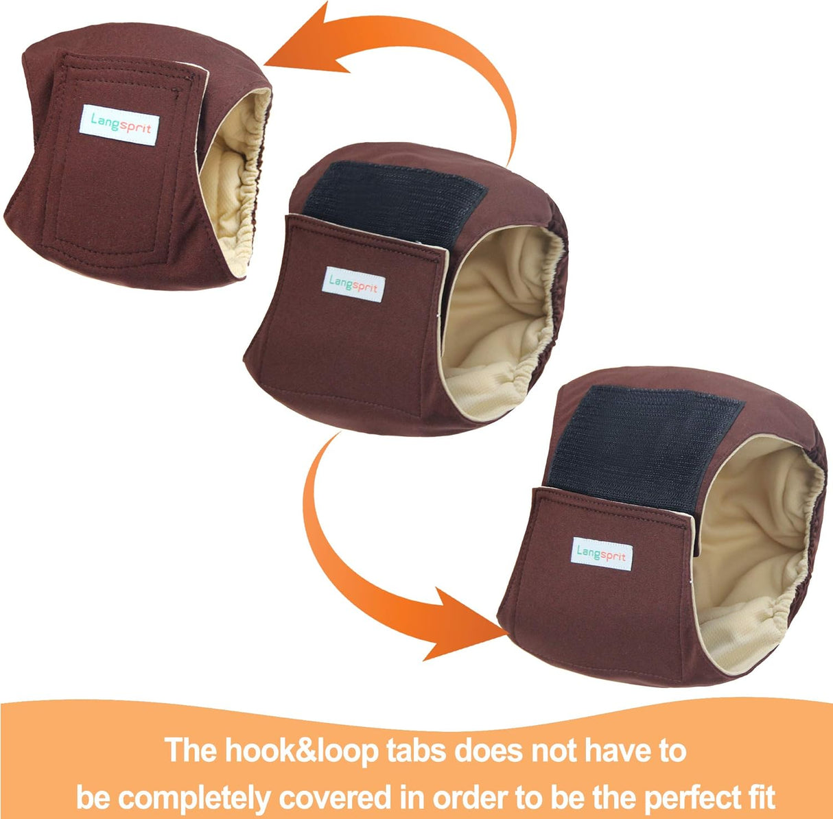 Langsprit Bandas de cpolores para el vientre masculino para perros