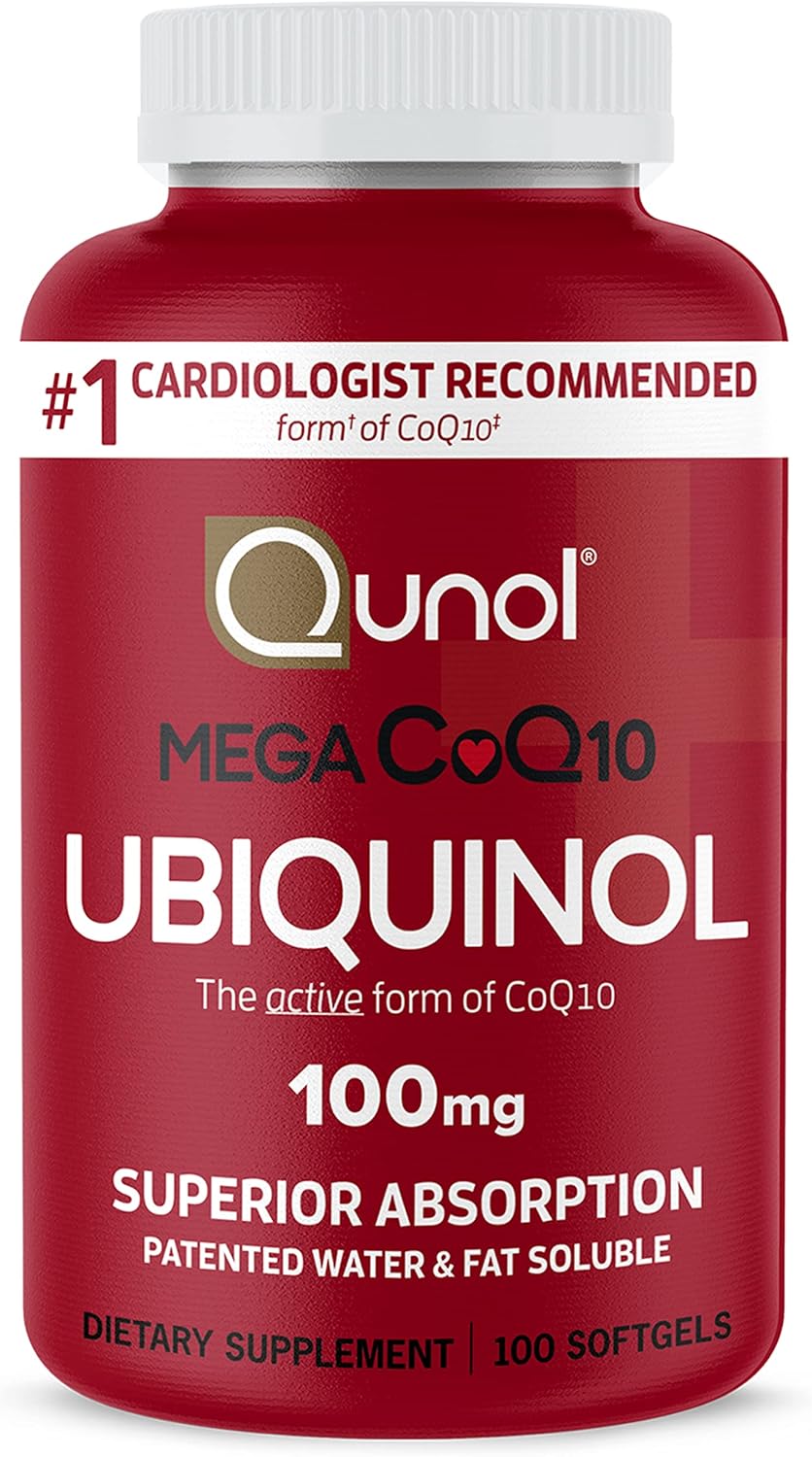 Suplemento Qunol Mega Ubiquinol natural Coq10 100 mg 100 un