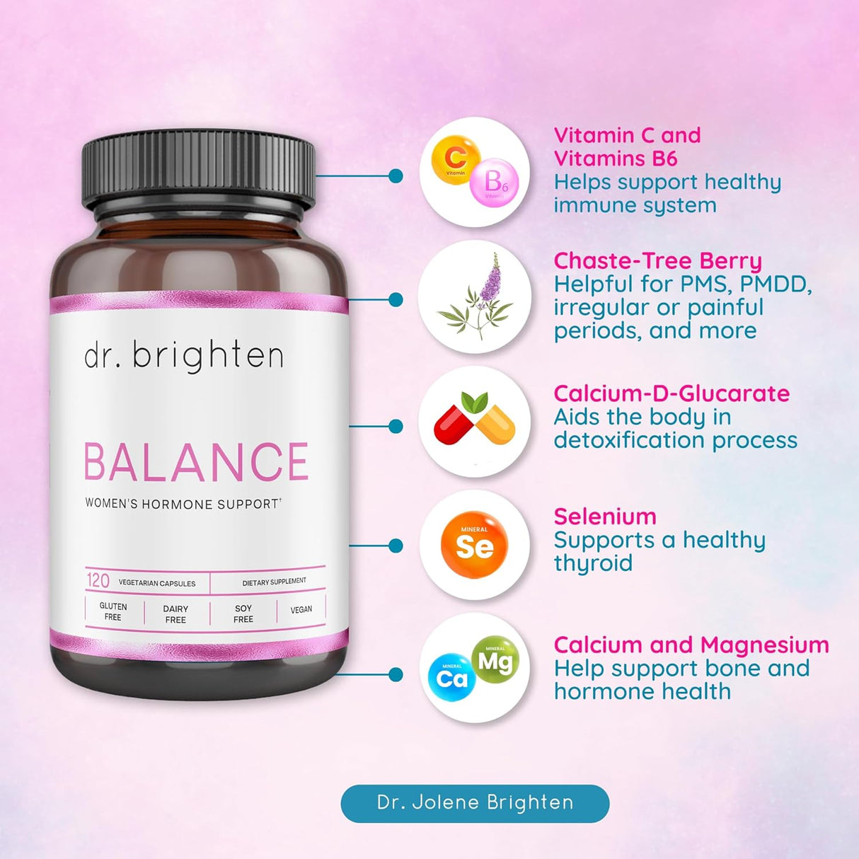 Equilibrio hormonal para mujeres Dr. Brighten Balance