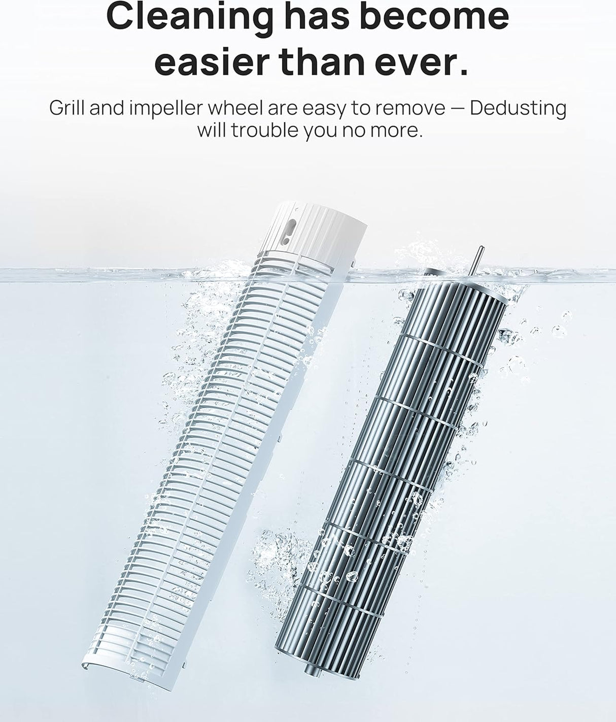 Ventilador Dreo 25ft/s, Oscilante, 4 Modos, Silencioso, Bladeless