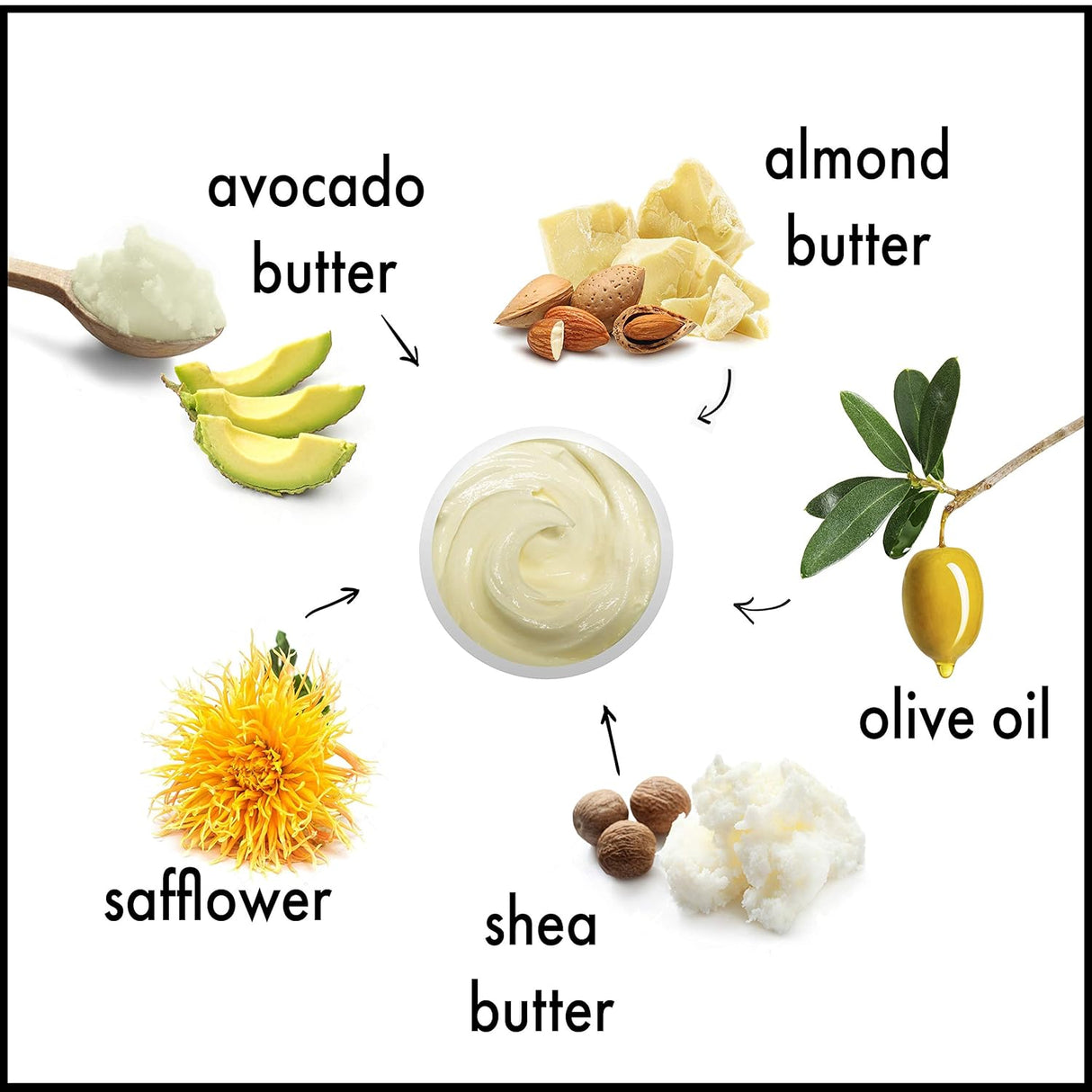 Manteca Corporal Espesa para Hidratación de Piel Seca y Agrietada