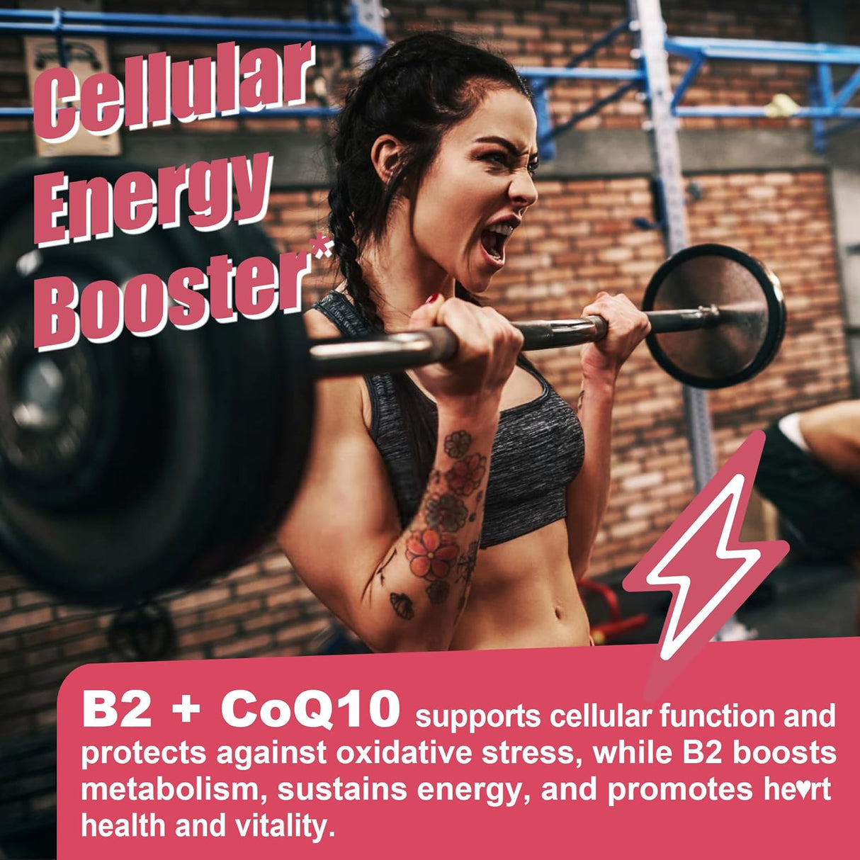 Gomitas de Vitamina B2 con Magnesio y CoQ10, 120 u.